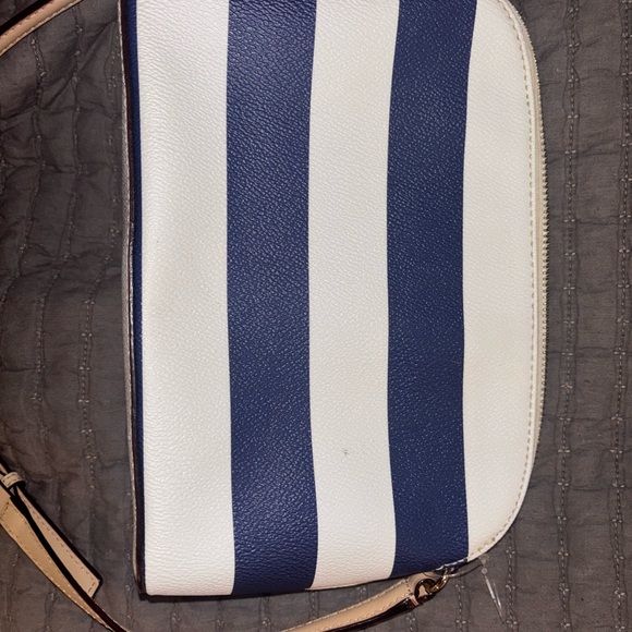 Kate Spade Navy and White Striped Crossbody Bag - Picture 5 of 15